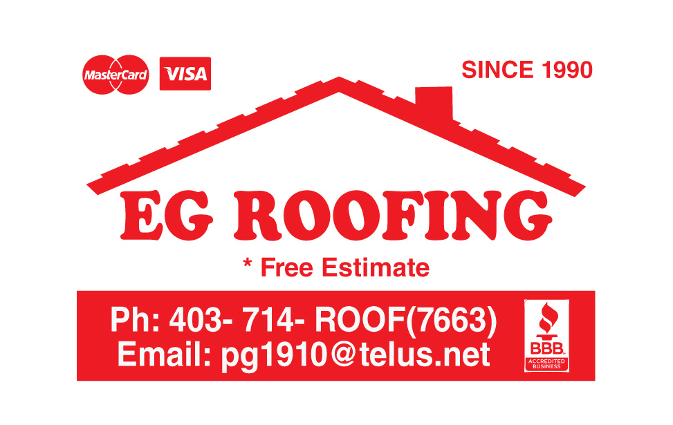 EG Roofing Coroplast Sign